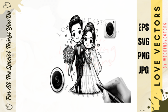 C4712: Wedding & Love Vectors for Invitations