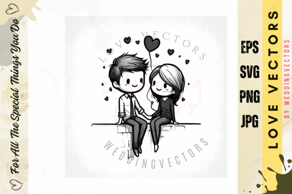 Capturing Forever: The Art of Wedding Couple & Love Vectors - C4608