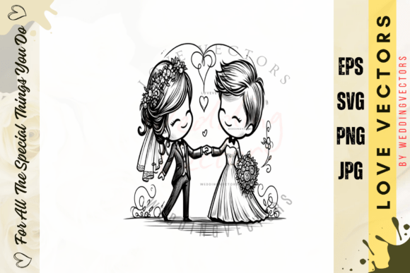 Capturing Matrimonial Bliss: The C4569 Vector Collection