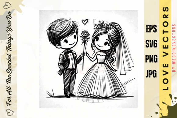 Elegant Wedding Vectors for Timeless Designs