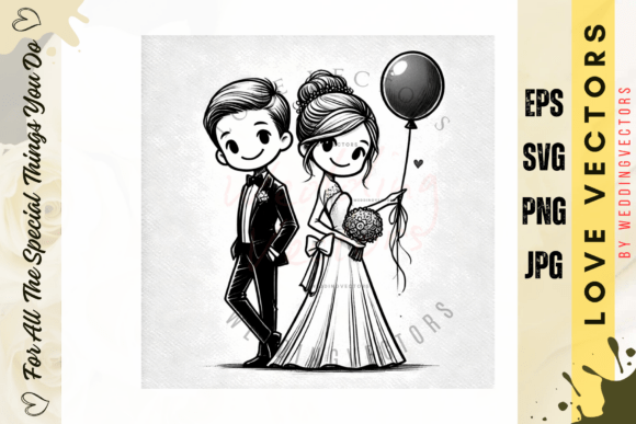 Minimalist Wedding and Love Vectors - C4833: Elegant Design Assets