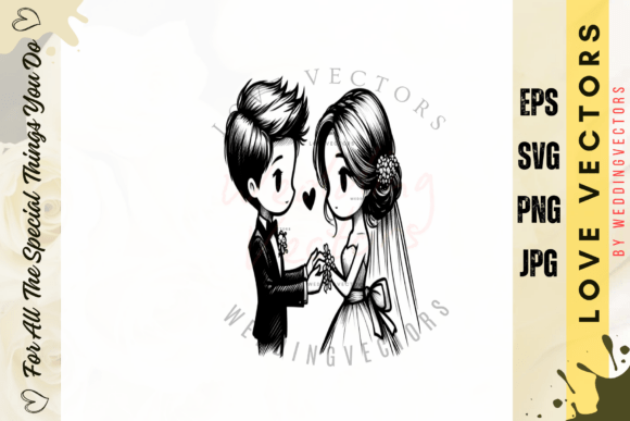 Timeless Romance in Design: Using C4553 Wedding Vectors