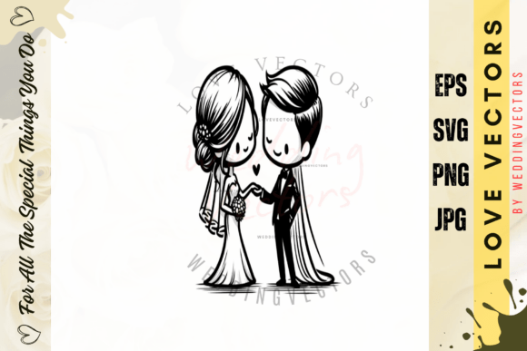 Wedding Couple and Love Vectors - C4508: Your Design Toolkit