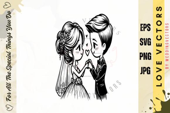 Wedding Couple and Love Vectors - C4516: A Designer's Guide