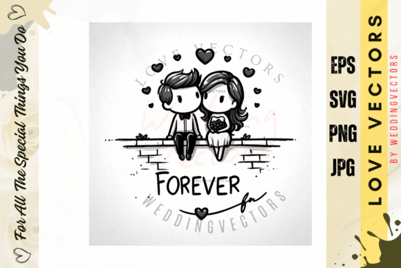 Wedding Couple and Love Vectors - C4565: A Designer's Secret Weapon