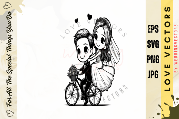 Wedding Couple and Love Vectors - C4590: A Designer's Guide