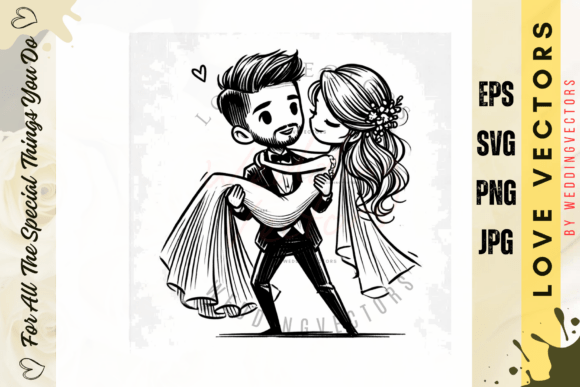 Wedding Couple and Love Vectors - C4601: A Designer's Guide