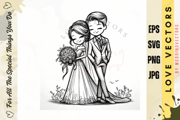 Wedding Couple and Love Vectors - C4966: A Designer's Guide