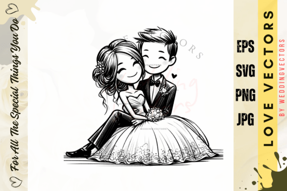 Wedding Couple and Love Vectors - C5018: A Designer's Guide
