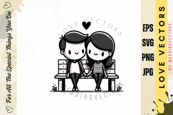 Wedding Couple and Love Vectors - C545: A Designer's Guide to Art Deco Elegance